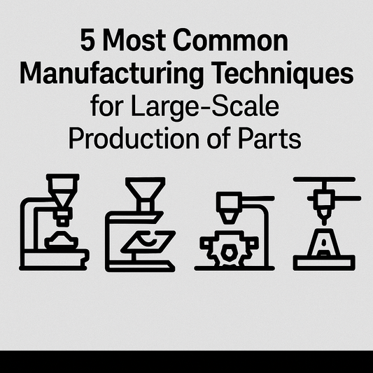 5 Most Common Manufacturing Techniques Used Today for Large-Scale Production of Parts
